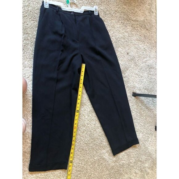 Chaus Women’s Black Elegant 2 Piece Suit Blazer and Pants Size Petite 14 - Picture 10 of 13